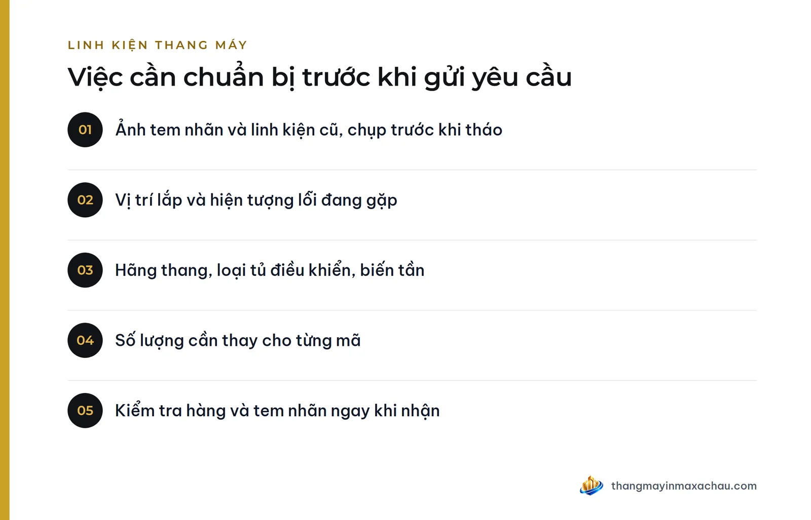 Việc cần chuẩn bị trước khi gửi yêu cầu
