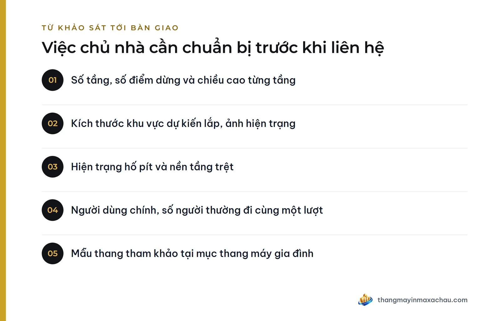 Việc chủ nhà cần chuẩn bị trước khi liên hệ